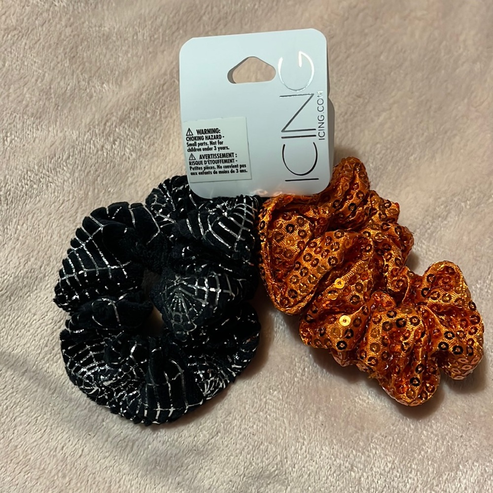 Icing Halloween Scrunchies